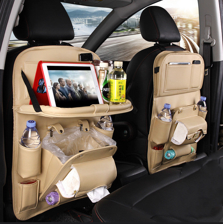 Leather Car Seat Back Organizer