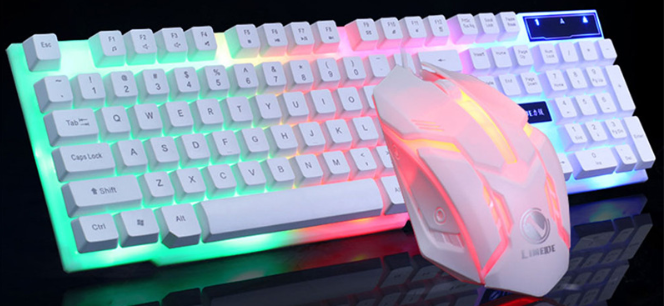 GTX300 Glowing Gaming Keyboard Mouse