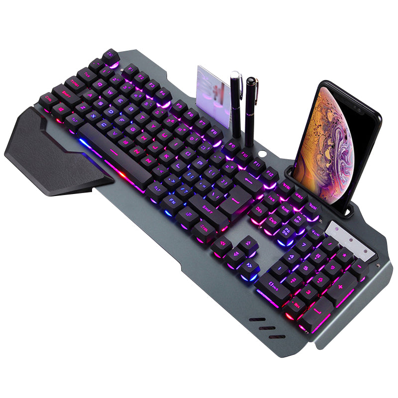 Gaming Keyboard RGB With Phone Holder