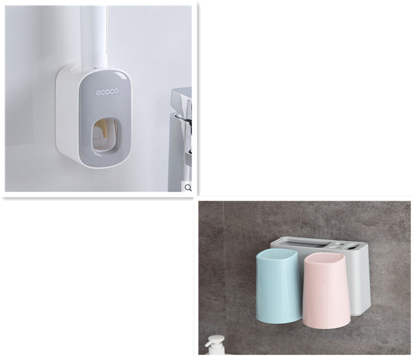 Automatic Toothpaste Holder Bathroom Set