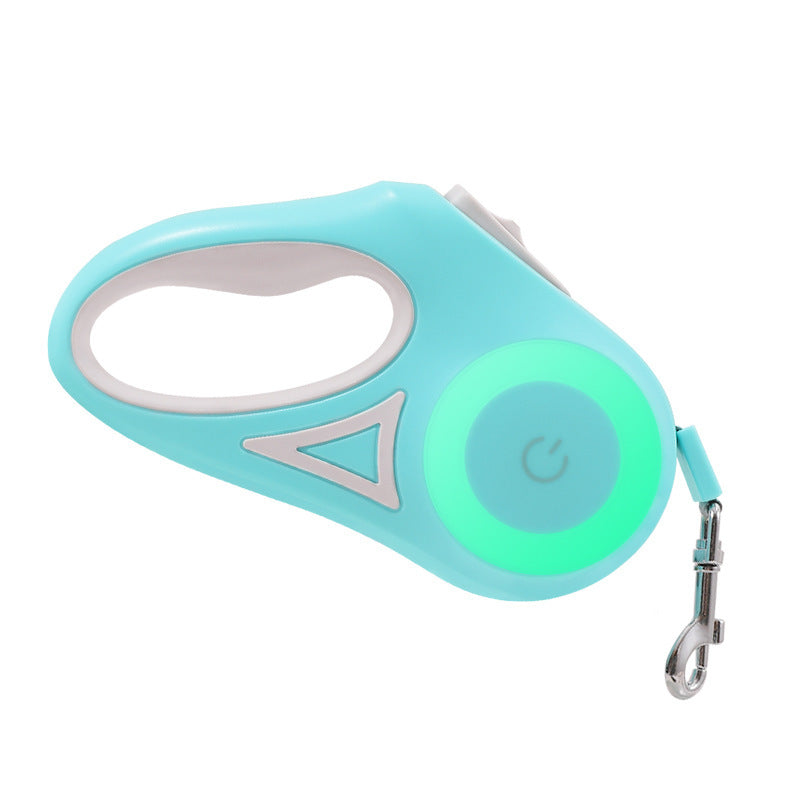 Retractable Dog Leash Spotlight Collar