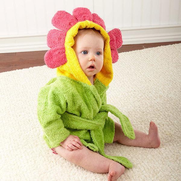 Cotton Baby Animal Hooded Bathrobe