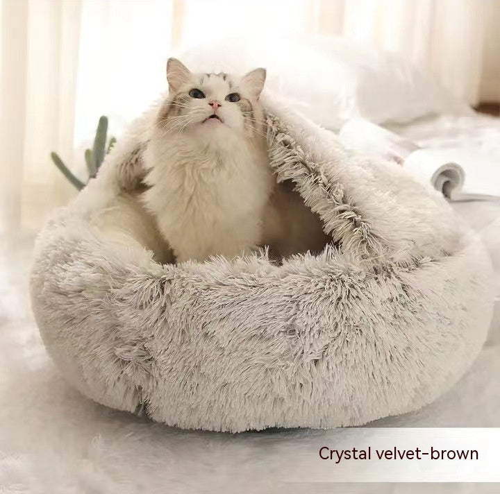Soft Long Plush Pet Bed