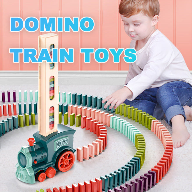 Kids Electric Domino Train Toy
