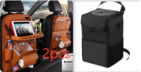 Leather Car Seat Back Organizer