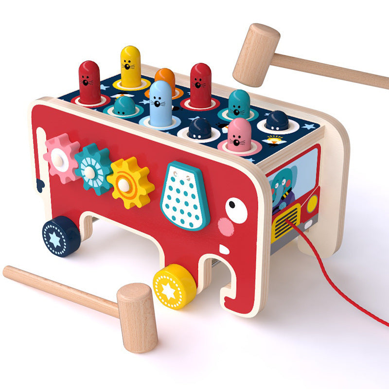 Kids Wooden Pounding Bench Toy