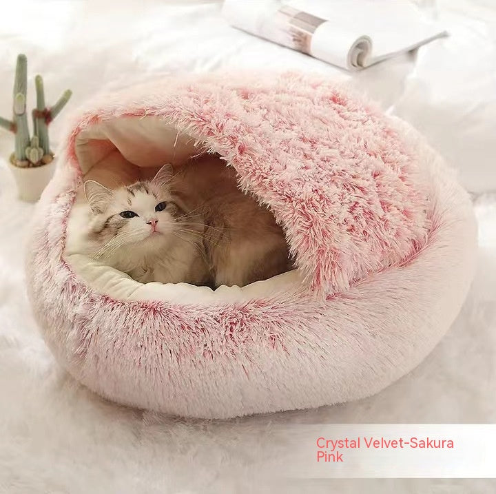 Soft Long Plush Pet Bed