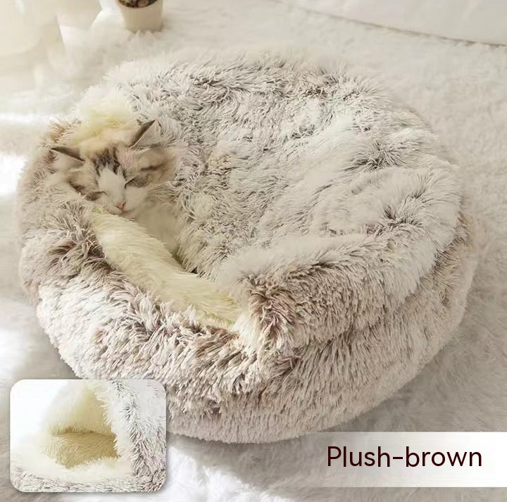 Soft Long Plush Pet Bed