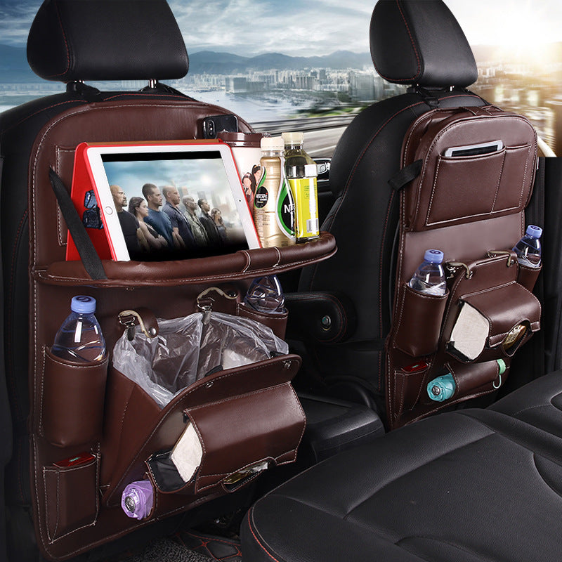 Leather Car Seat Back Organizer