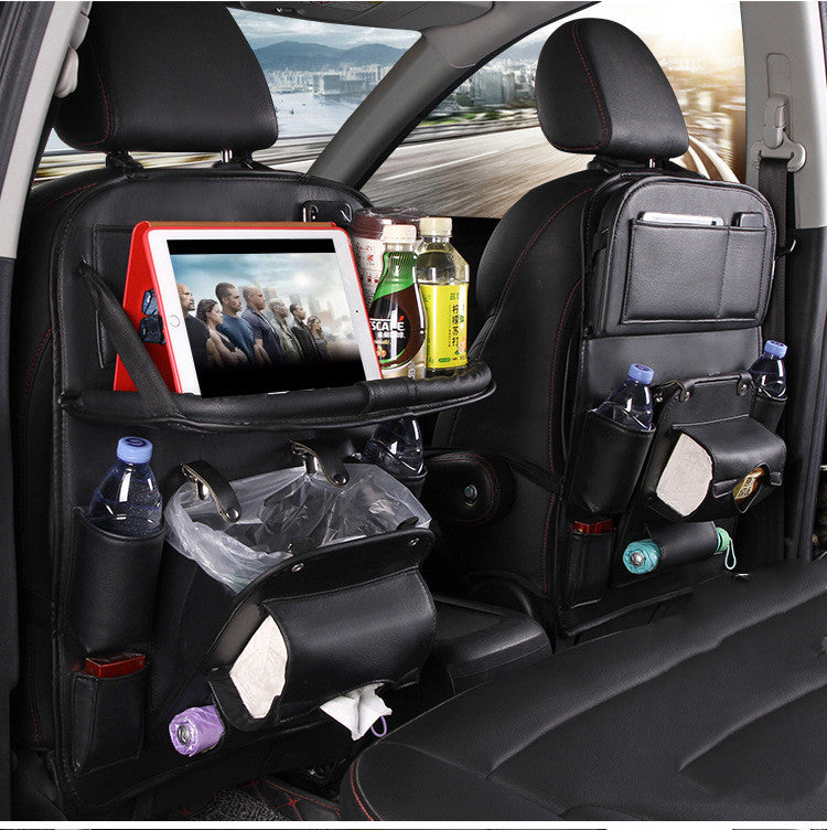 Leather Car Seat Back Organizer