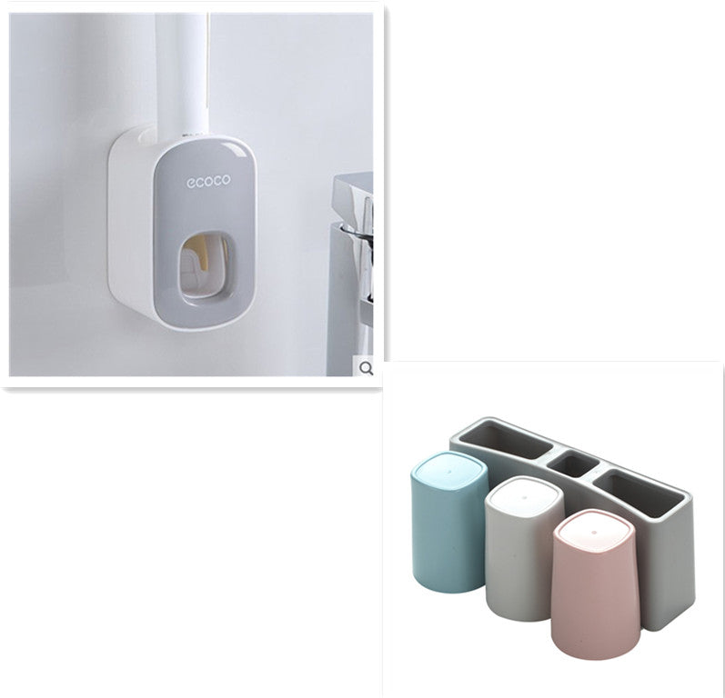Automatic Toothpaste Holder Bathroom Set