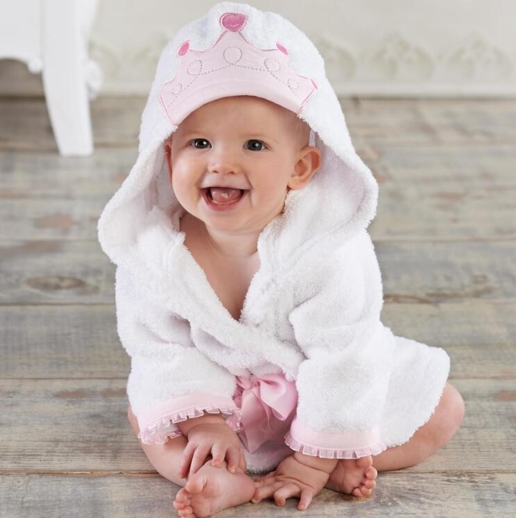 Cotton Baby Animal Hooded Bathrobe