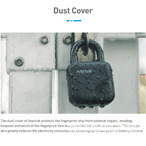 Fingerprint Smart Padlock Waterproof Lock