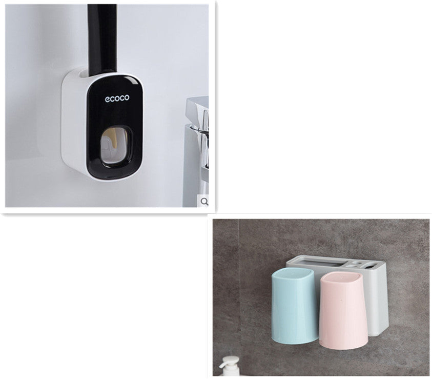 Automatic Toothpaste Holder Bathroom Set