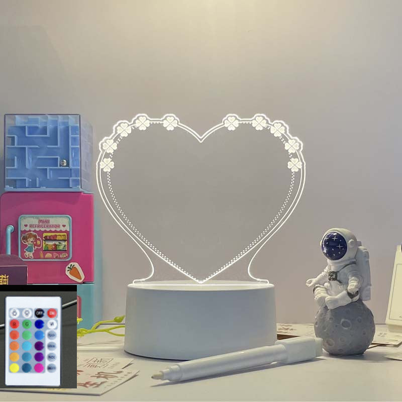 3D Acrylic Message Board Light