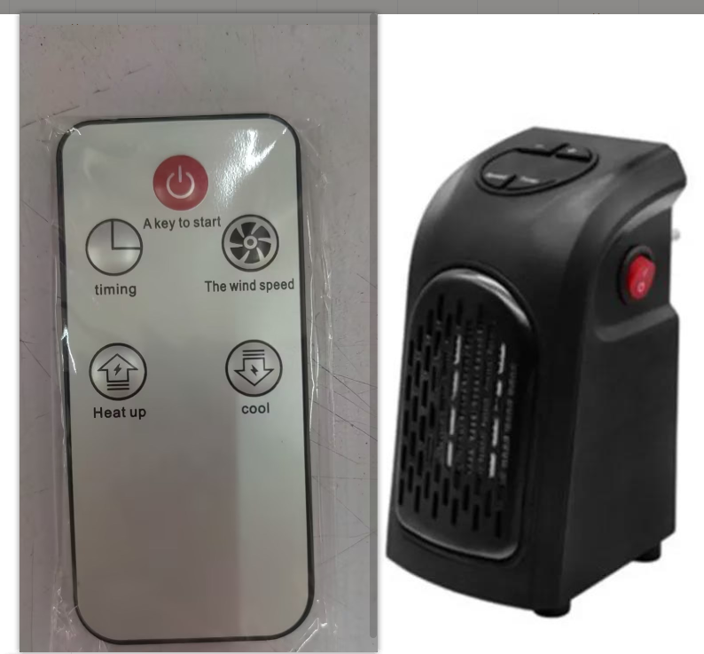 Portable Electric Room Heater Fan