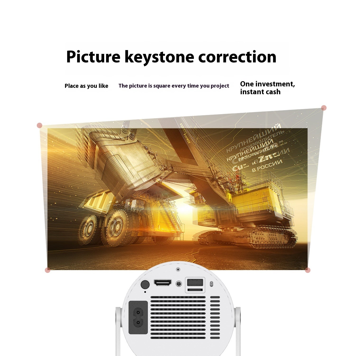 Mini Portable Home Video Projector