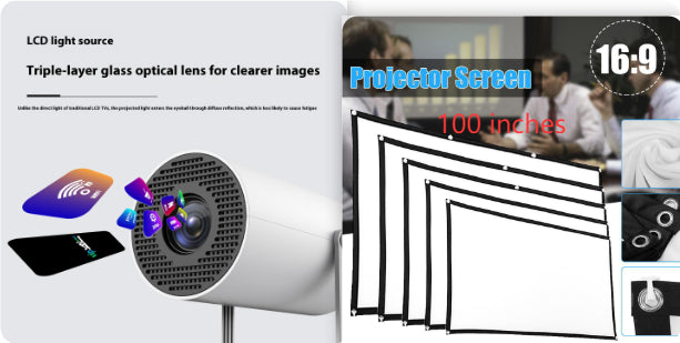 Mini Portable Home Video Projector