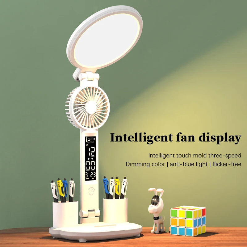 Dimmable LED Desk Lamp Clock